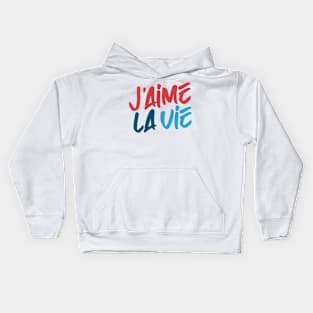 j'aime la vie love life Kids Hoodie